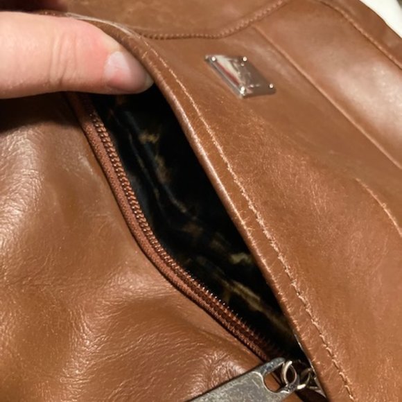 Grace Adele Brown Leather Hobo Style Designer Handbag - Picture 11 of 15